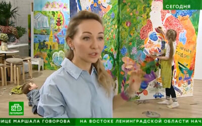 НТВ. В Петербурге рисуют гигантскую открытку для Деда Мороза.