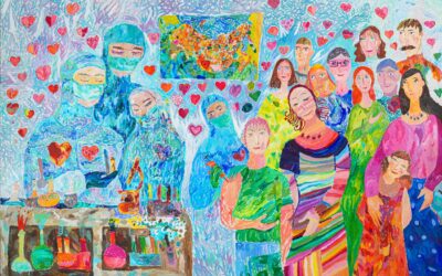 «Комсомольская Правда». Юные петербуржцы нарисовали гигантскую картину о борьбе с коронавирусом